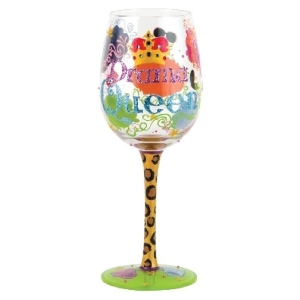 Lolita Drama Queen Wine Glass - Multicolor